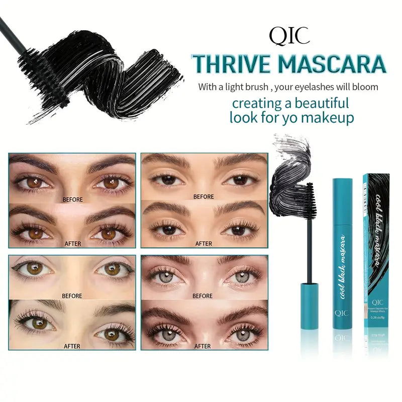 Thick Curling Mascara, Smudge Proof, Lengthening Waterproof Sweat Proof Styling Mascara