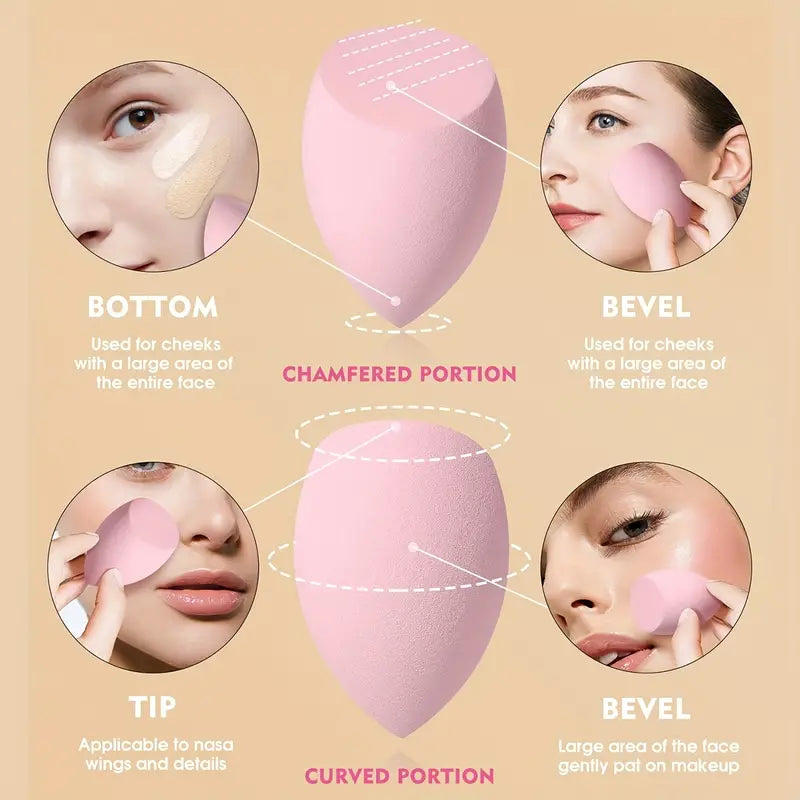 16pcs Makeup Sponge And Make Powder Puffs Set, Cotton Candy Makeup Blender For Face Makeup,Suitable For Cream & Powder Concealer, Loose Powder Makeup Applicator Face Makeup Beauty Tool