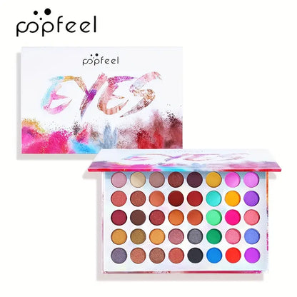 Full Kits Makeup Gift Box Set - Includes Eyeshadow Palette, Lipstick, Lip Tint, Concealer, Foundation, Glitter Powder, Makeup Brushes, and Eyebrow Stencil - Portable and Perfect for Travel