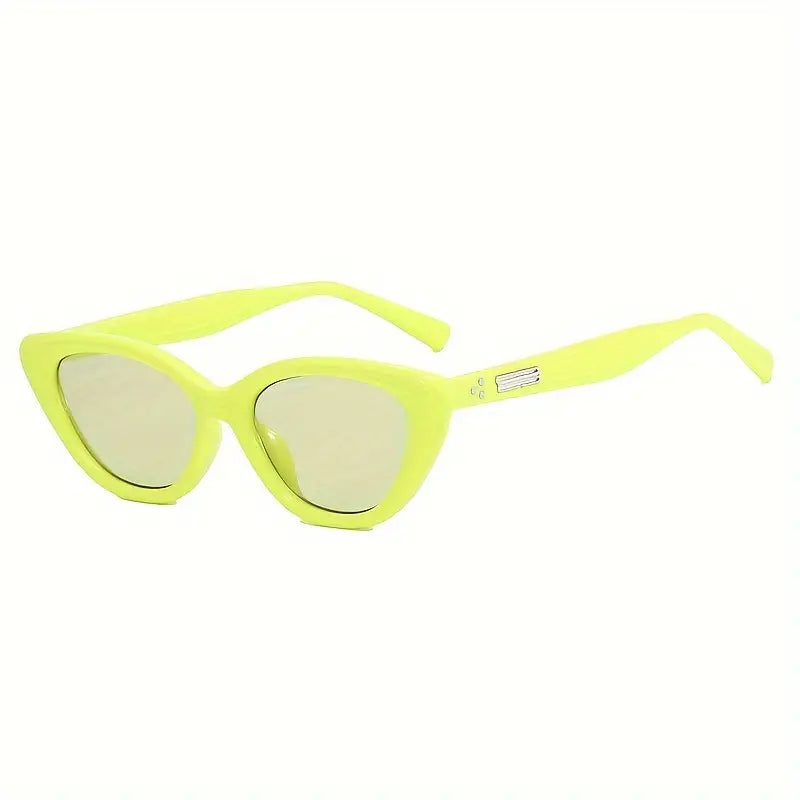 Y2K Cat Eye Sunglasses For Women Men Retro Punk Fashion Anti Glare Sun Shades For Beach Party Club