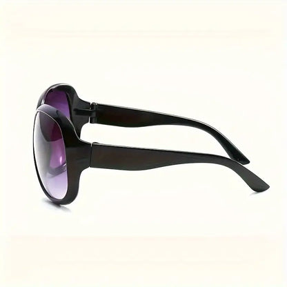 2/3/4 Pcs Fashion Oversized Round Sunglasses With Plastic Frame, UV Protection Outdoor Fishing Traveling Glasses