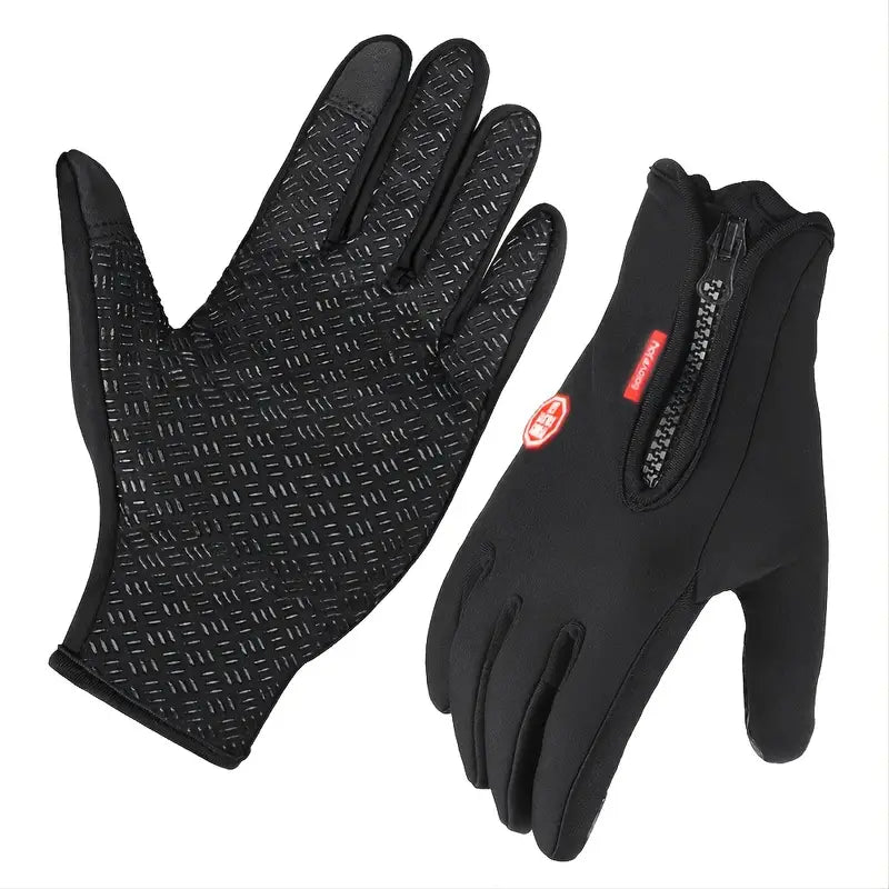 Gants d'hiver chauds, coupe-vent, chauds, utilisables pour écran tactile, gants en spandex (choisissez la taille en fonction de la circonférence de la main), choix idéal pour les cadeaux unisexes 