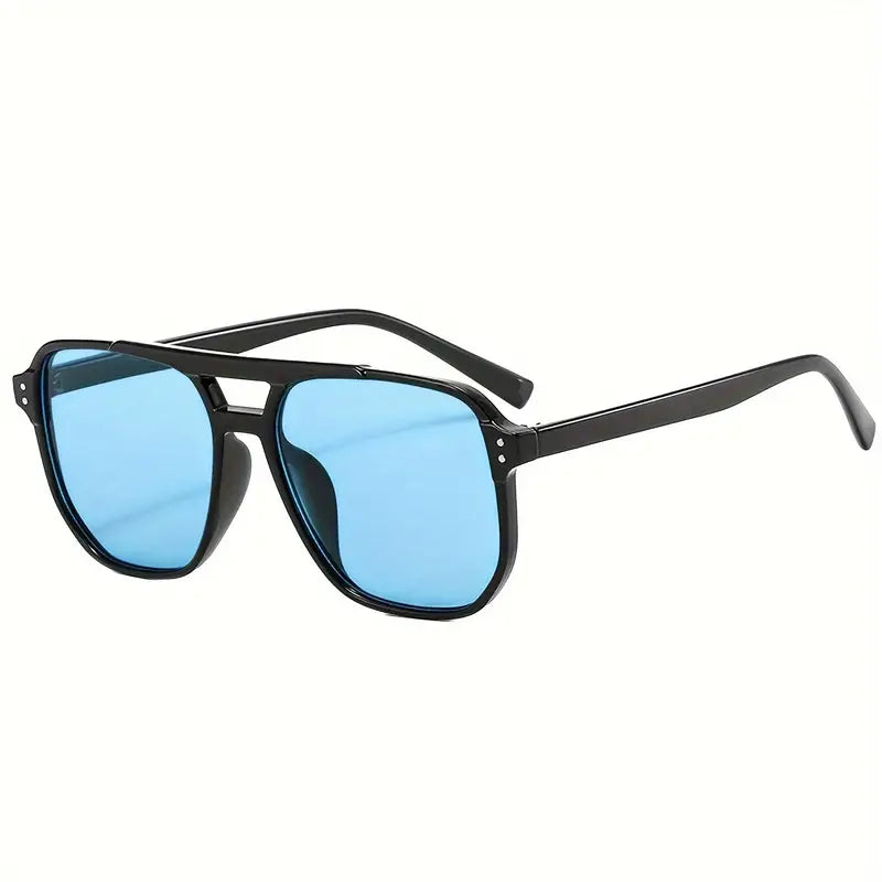 Double Bridge Aviator Sunglasses For Women Men Casual Anti Glare Sun Shades For Driving Beach Travel