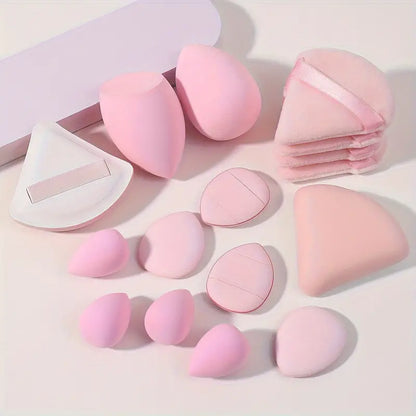 16pcs Makeup Sponge And Make Powder Puffs Set, Cotton Candy Makeup Blender For Face Makeup,Suitable For Cream & Powder Concealer, Loose Powder Makeup Applicator Face Makeup Beauty Tool