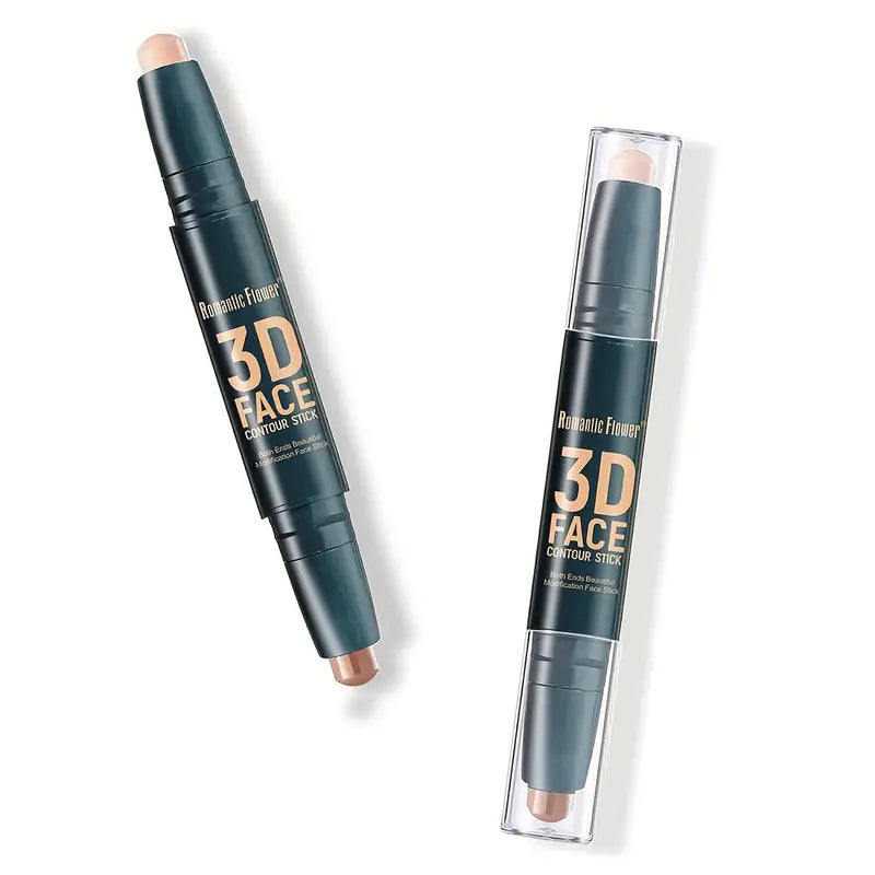 2-in-1 Waterproof Concealer & Highlighter Stick – Natural Finish, Adjustable Coverage & Brightening Effect for All Skin Tones