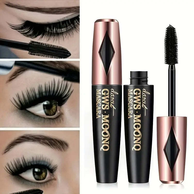 Mascara en fibre 3D, longue extension de cils volumisante noire, outil de maquillage des yeux imperméable