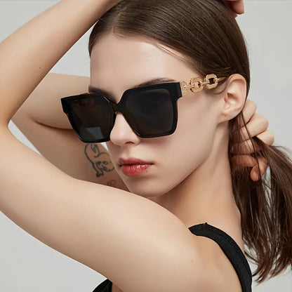 Square Sunglasses Women Luxury Brand Travel Black Rectangle Glasses Female Fashion Retro