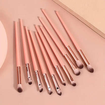 Makeup Brush Set, 10pcs Eye Makeup Cover Brush, Portable Soft Eyeshadow Brush Eyebrow Brush Nose Shadow Brush