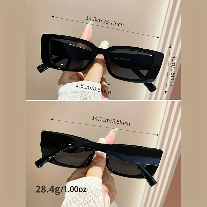 Rectangle Fashion Sunglasses For Women Men Summer Anti Glare Sun Shades Glasses For Party Beach Travel