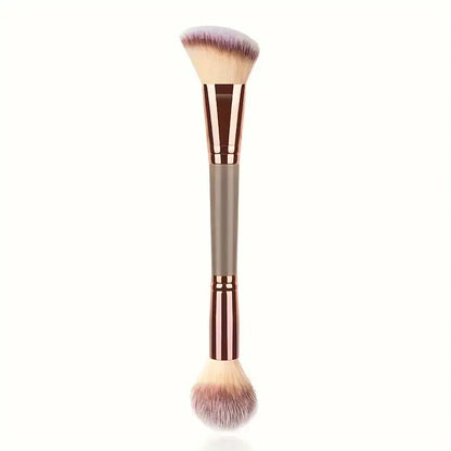 Double-Ended Foundation Makeup Brushes Perfect For Applying Liquid Powder And Concealer Multifunctional Face Contour Highlight Powder Brush