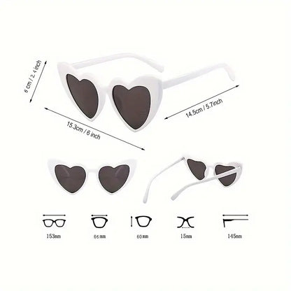 7pcs, 1 White And 6 Pink Bachelorette Party Love Heart Shaped Sunglasses Wedding Bridal Shower Decor Bridesmaid Bride Heart Sunglasses, Cheap Stuff, Weird Stuff, Mini Stuff, Cute Aesthetic Stuff, Cool Gadgets, Unusual Items, Cool Decor, Photo Props