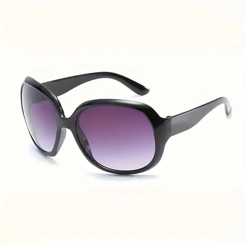 2/3/4 Pcs Fashion Oversized Round Sunglasses With Plastic Frame, UV Protection Outdoor Fishing Traveling Glasses