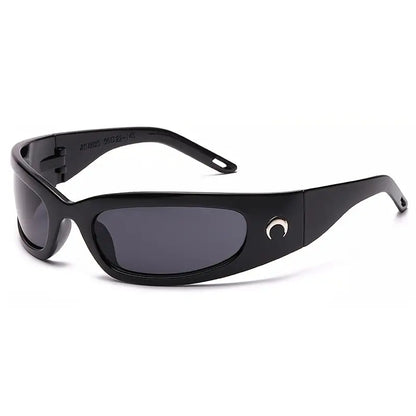 New Athletic Sunglasses Fashion Moon Pattern Outdoor Sunscreen Glasses Men's And Women's Sports Riding Hiking Marathon Sunshades