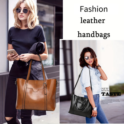 Women Handbags Tote Bag Soft Leather Retro Designer Large Capacity Multi-pocket Casual Ladies Shoulder Crossbody Bag Mother's Day Gift Adjustable Shoulder Strap Purse Cheap On Sale