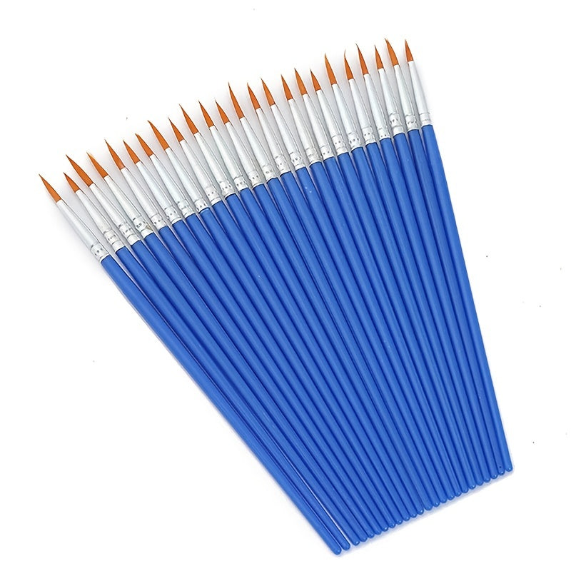 10pcs Professional Painting Brushes - Perfect for Handcraft Arts & Crafts!