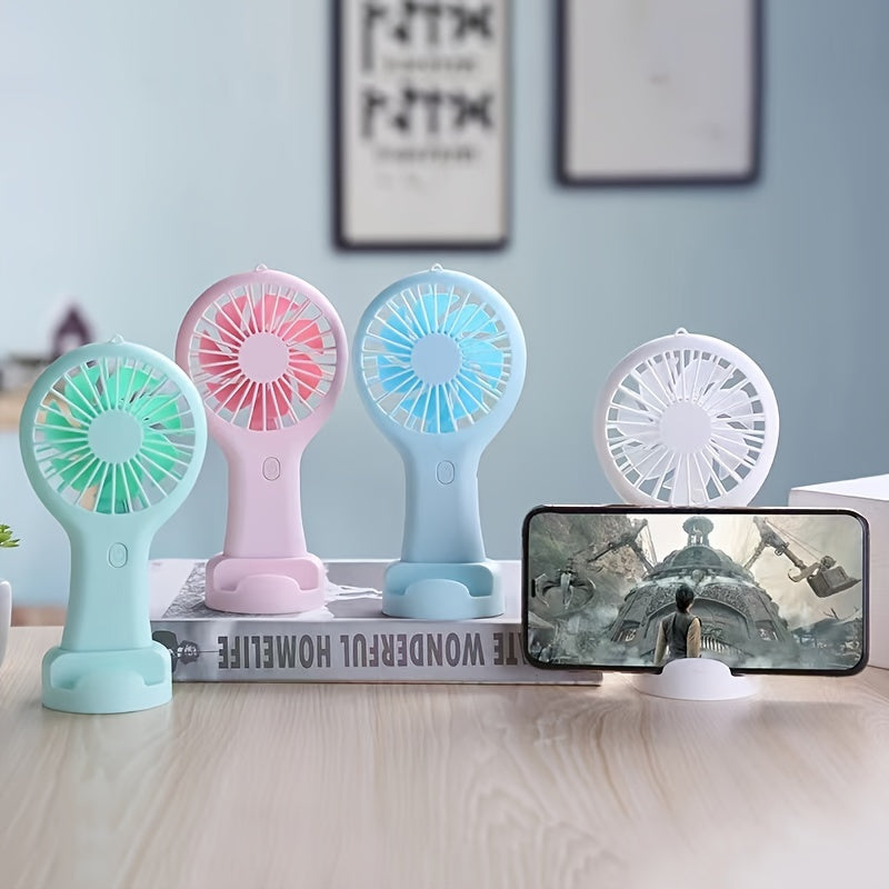 Stay Cool On-The-Go: 1pc Mini Handheld Fan with USB Charging – Perfect for Home, Office, Travel & Outdoor Use!