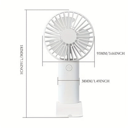 Stay Cool Anywhere: Portable Rechargeable USB Mini Fan with Silent Large Wind