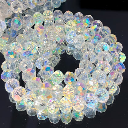 Sparkle & Shine: White AB Clear Austria Crystal Beads for DIY Bracelet Jewelry Making