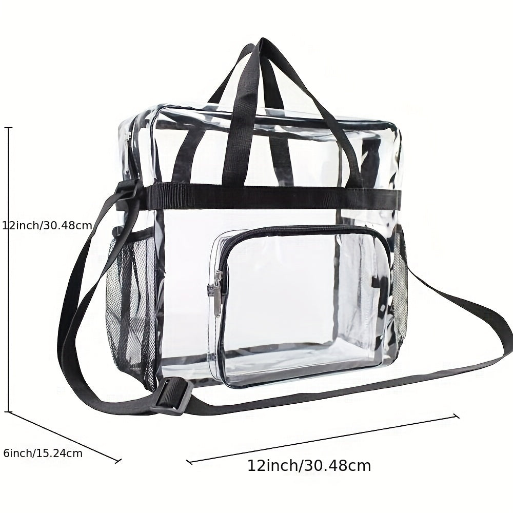 Stylish and Spacious Clear Crossbody Bag for Women - Perfect for Concerts, Sports, and Festivals