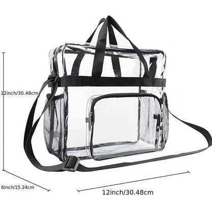 Stylish and Spacious Clear Crossbody Bag for Women - Perfect for Concerts, Sports, and Festivals