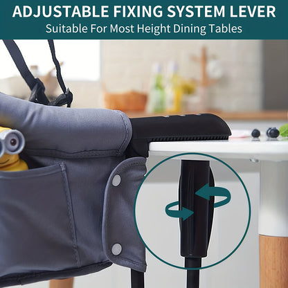 The Ultimate Clip-On High Chair for Babies & Toddlers - Removable, Foldable & Perfect for Home & Travel Dining!