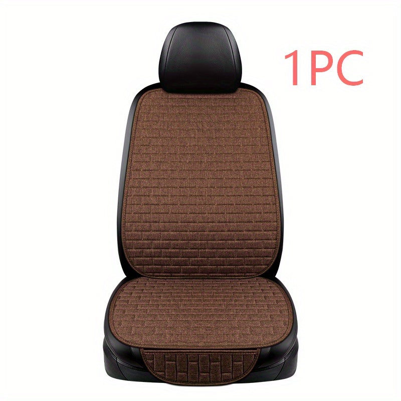 Upgrade Your Car Seat with a Luxurious Flax Linen Car Seat Cover - Universal Size!