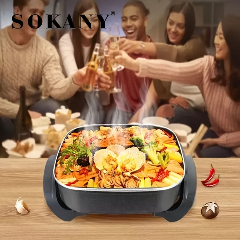 Marmite et poêle électriques SOKANY 1500 W – Cuisine multifonctionnelle tout-en-un pour chaque repas ! 