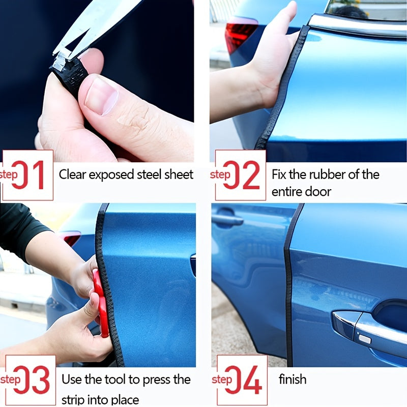 Upgrade Your Car's Look with Universal Auto Door Edge Bumper Protector Stickers - Anti-Scratch & Decorative!