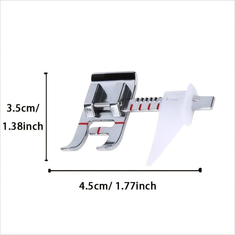 Upgrade Your Sewing Machine with This Adjustable Guide Presser Foot - Perfect for All Low Shank Sewing Machines!