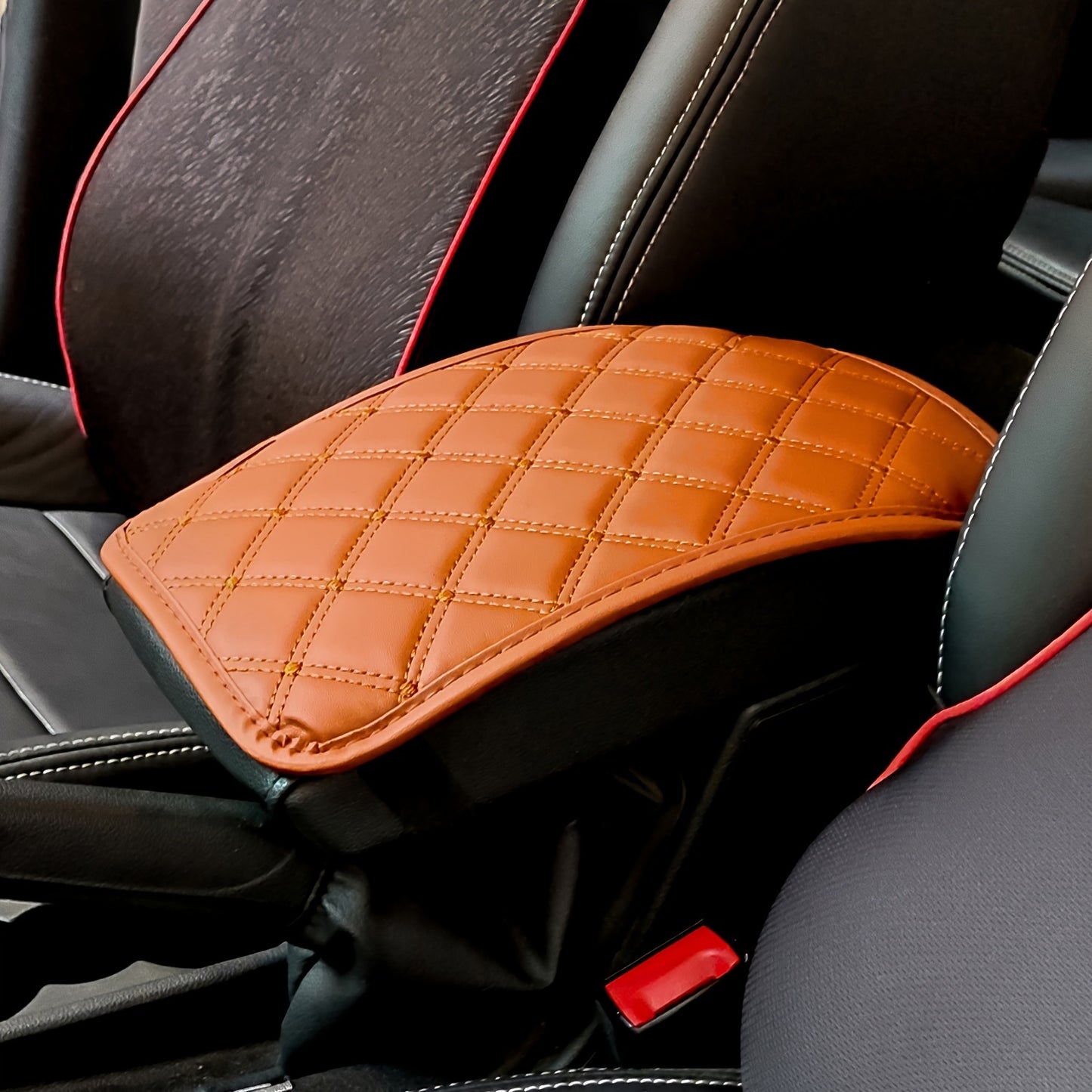 Upgrade Your Car Comfort with this Universal Artificial Leather Car Armrest Mat!