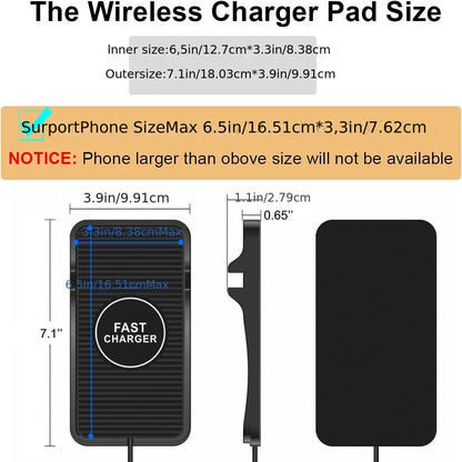 15W Fast Wireless Charging Pad: Charge Your Car Wirelessly in No Time!