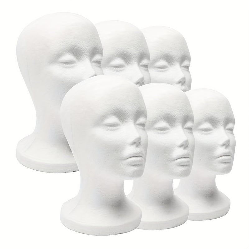 1pc Foam Mannequin Head, Foam Mannequin Head Model Hat Wig Jewelry Holder Shop Display Stand