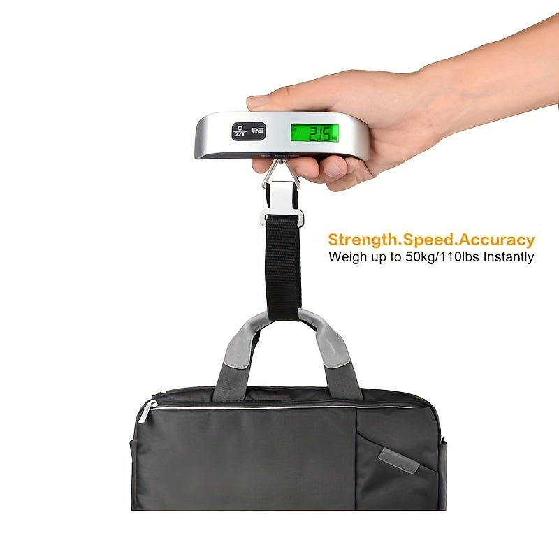 Accurately Weigh Your Luggage with This 110lb/50kg Digital Portable Hanging Scale!