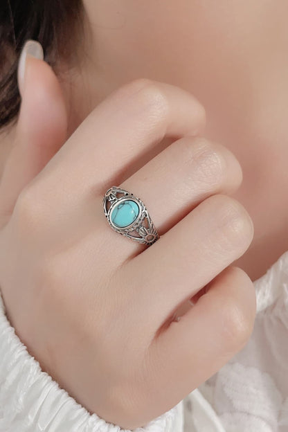 Bague en argent sterling 925 turquoise