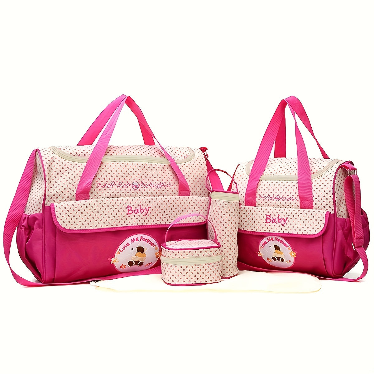 5pcs/set Bag Mummy Bag, Multifunctional Large-capacity Shoulder  Bag, Mother Bag, Mother And Baby Child Diaper Bag