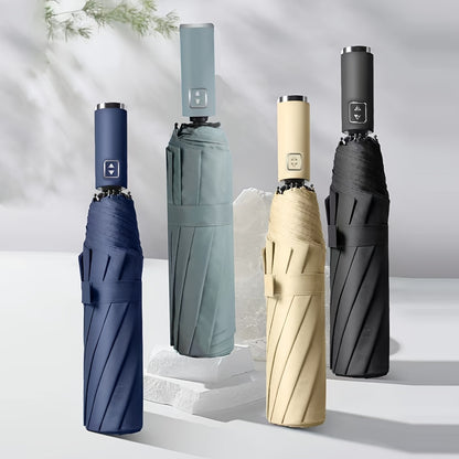 Stay Dry in Any Weather with this Fully Automatic 10 Ribs Rain Or Shine Umbrella - Multiple Colors Available!