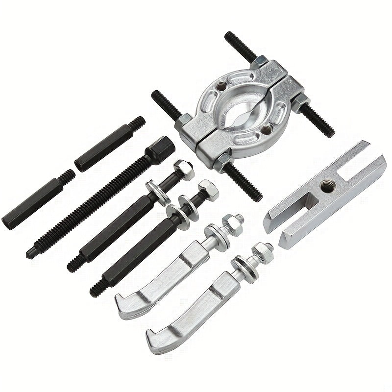 9-Piece Set of Double Disc Bearing Puller Tools - Separator Gearbox, Wave Box, Code Removal & More!