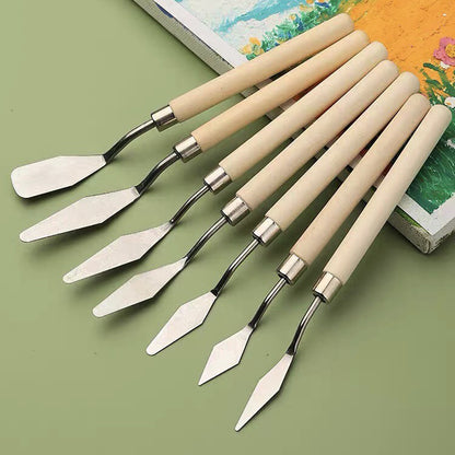 7-Piece Palette Knife Set: Choose from a Variety of Sizes & Styles of Stainless Steel Knives