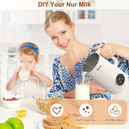 34oz/1000ml Heavy-Duty Blender - Make Delicious Soy Milk, Nut Milk, Coffee Juice & More!