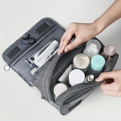 Stay Organized On-the-Go: 1pc Hanging Travel Toiletry Bag for Cosmetics & Bath Essentials