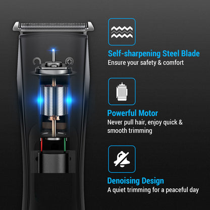 USB Rechargeable Cordless Hair Clipper and Beard Trimmer - Effortlessly Trim Your Hair and Beard with Precision and Comfort