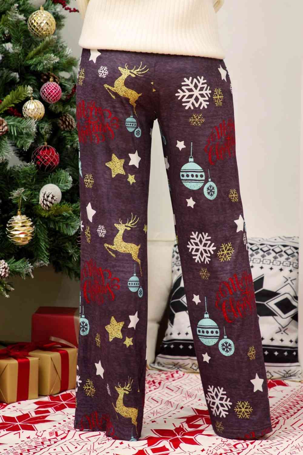 Pantalon droit de Noël