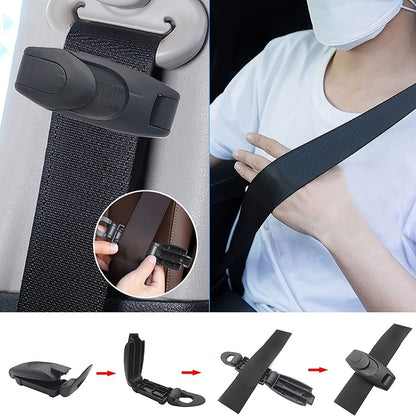 Upgrade Your Car Seatbelt with a Universal Shoulder Neck Strap Positioner Lock Clip - Perfect for Adults, Kids, and Pregnant Women!