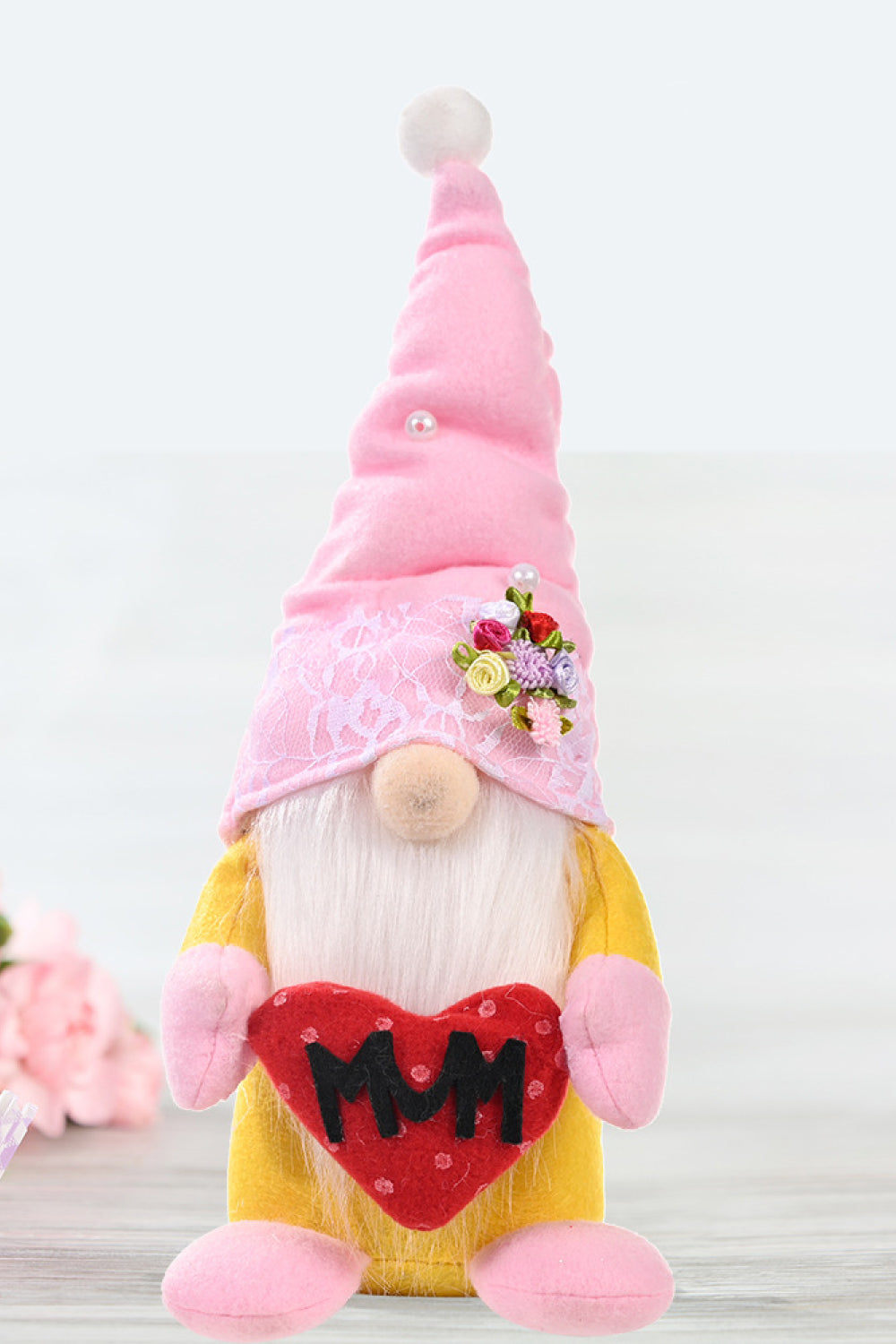 Gnome sans visage à jambe courte pour la fête des mères