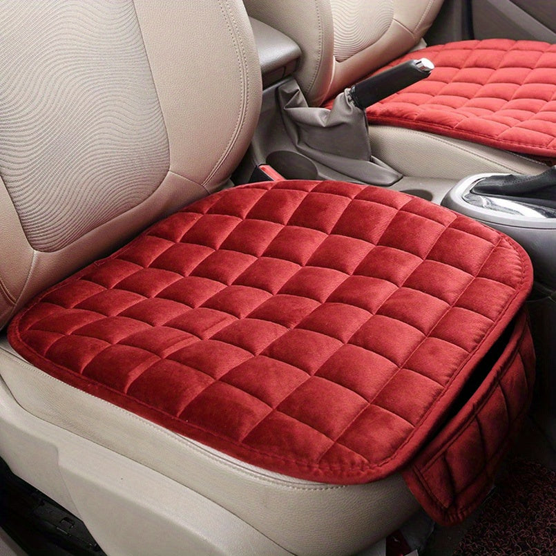 Upgrade Your Car with a Soft Memory Foam Seat Cover - 160g Multiple Color Plaid Design!