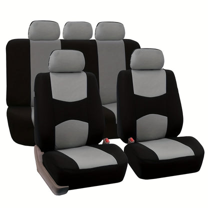 Upgrade Your Car's Interior with This Stylish Universal Fit Seat Cover Set!