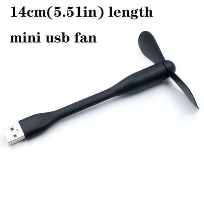 Stay Cool This Summer with this Portable, Bendable USB Fan - Perfect for Laptops, Power Banks, and AC Chargers!