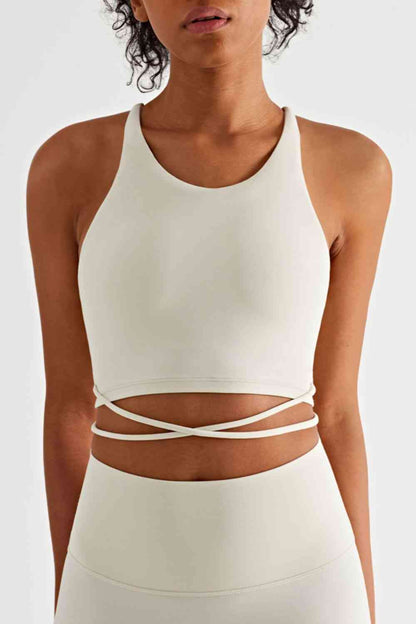 Crisscross Tied Sports Bra