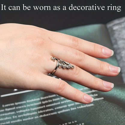 Upgrade Your Crochet with an Adjustable Knitting Loop Crochet Accessory - Advanced Peacock Ring!