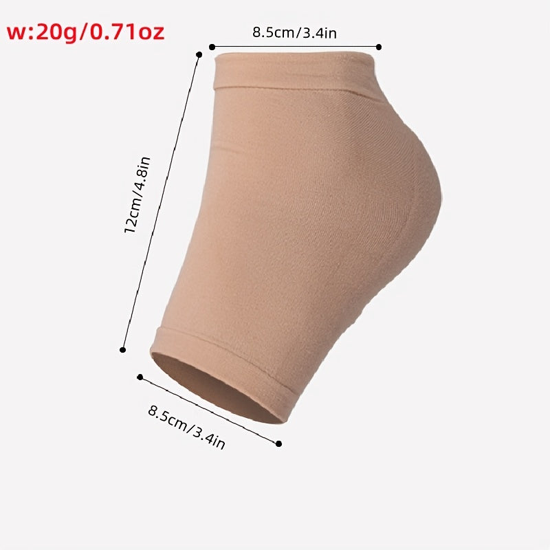 1 pair Moisturizing Heel Sleeves for Women and Men - Exfoliates, Softens, and Supports Heels